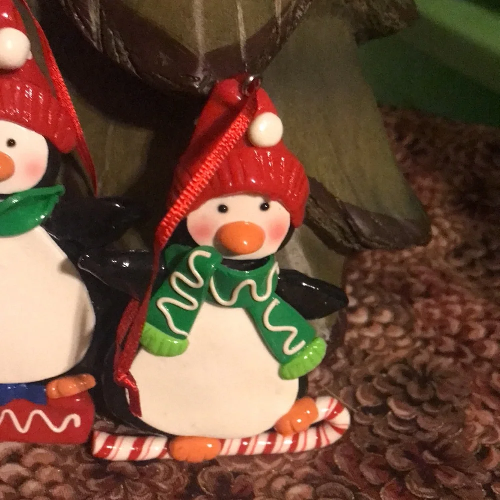 Set of 3 Penguin Ornaments